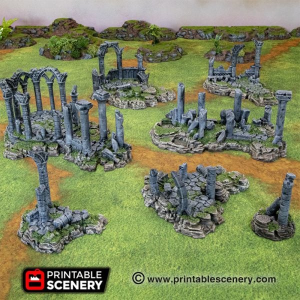 Ancient outlet Ruins Large Temple / Imperial Terrain Licensed On-Line Printer / Print to Order