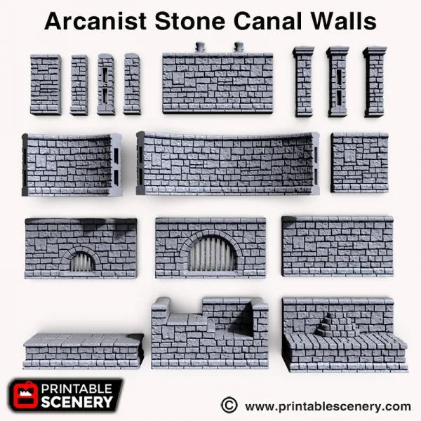 Arcanist’s Stone Canal Walls