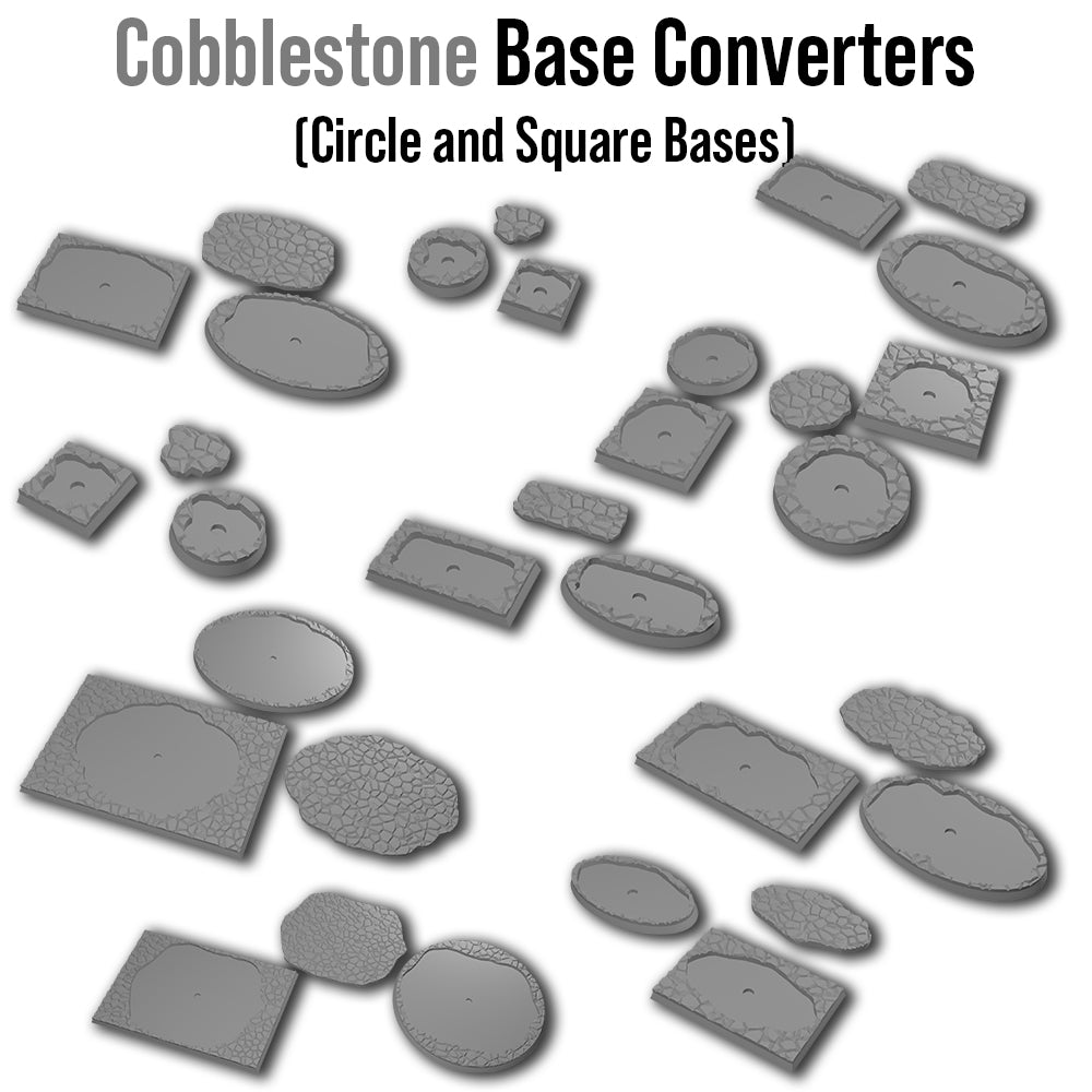 Rank and Flank Cobblestone Base Adapters (45 STLs)