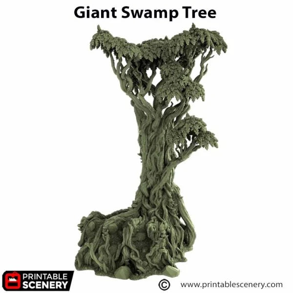 Giant Swamp Tree And Hovel