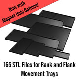 Rank and Flank Movement Tray Bundle (165 STLs)