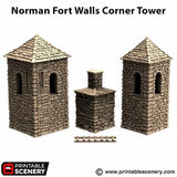 Norman Fort Walls Corner Tower