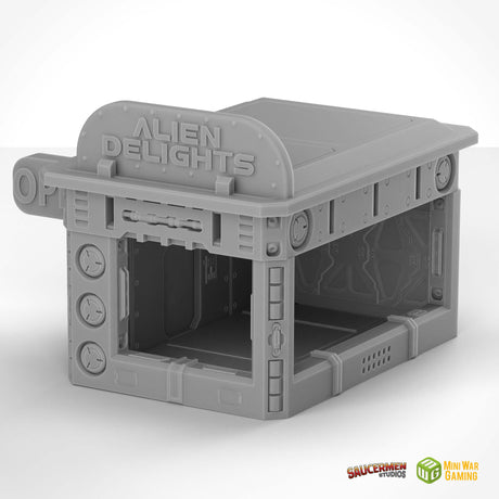 Alien Delights Shop (Modular Buildings) - Flatline City