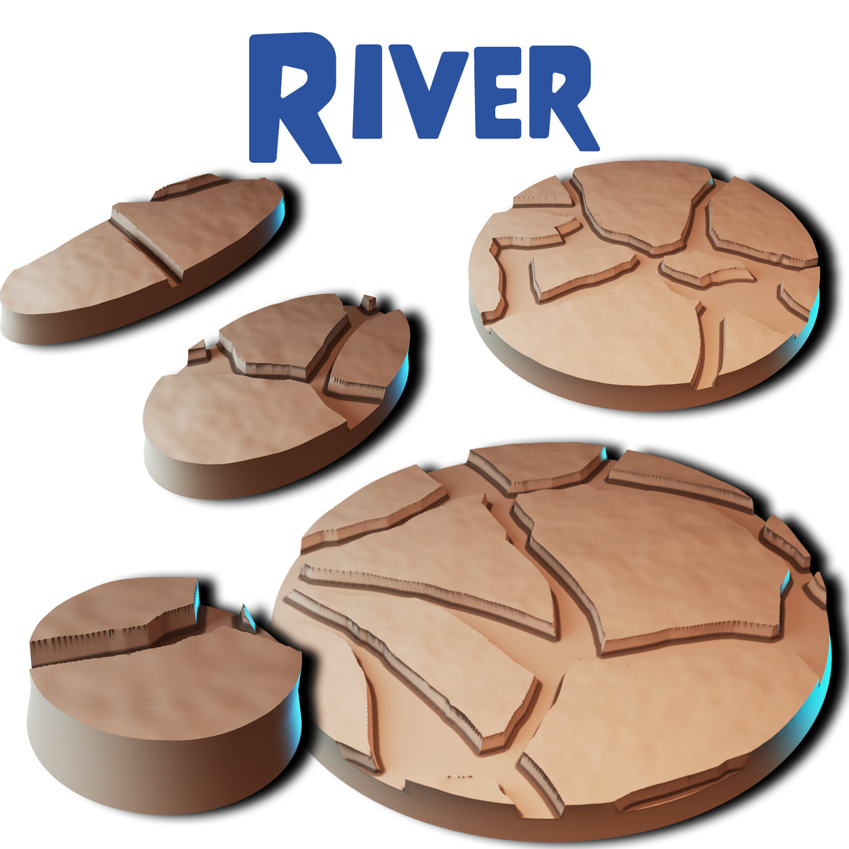 River Round Bases