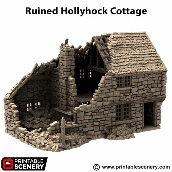 Ruined Hollyhock Cottage