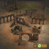 Complete Set Of Jungle Stone Temple Ruins