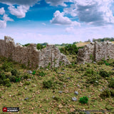 Ruined Norman Fort Walls