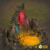 Sacred Stone Altar in Jungle Temple Ruins