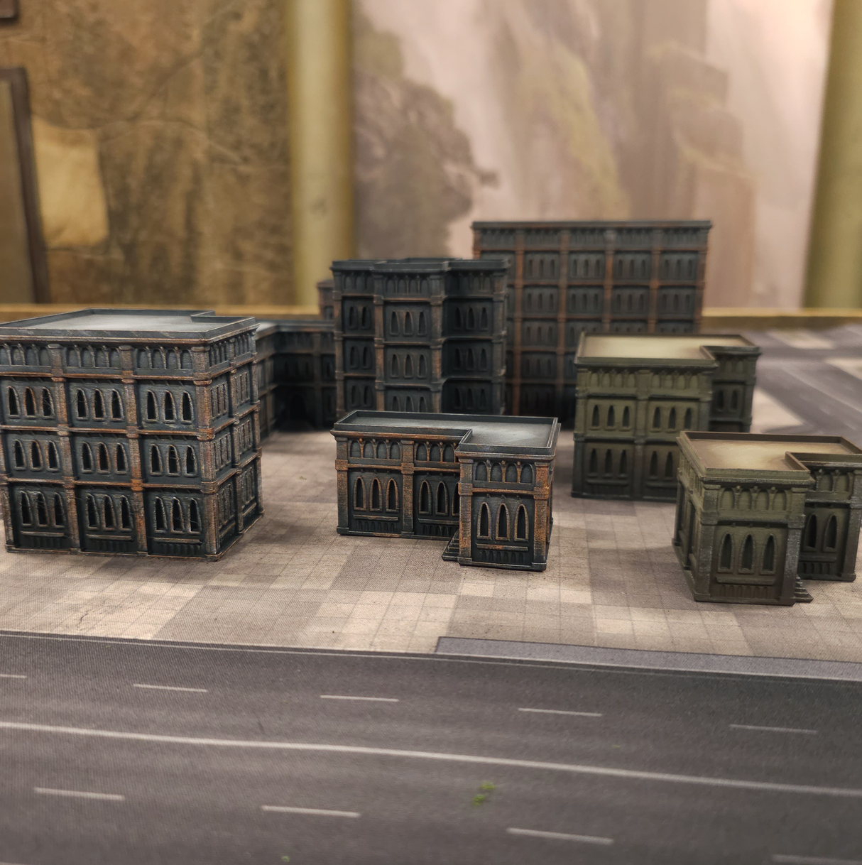 8mm Gothic Terrain Printed Starter Set - Printed for You (8 buildings)