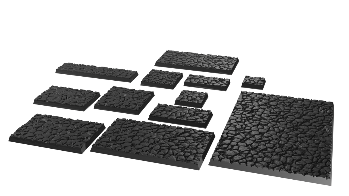 Cobblestone Square Base Full Collection (STLs)