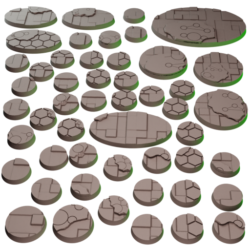 Skaventide Bases - Resin Base Set for Skaven (Age of Sigmar Skaventide Starter Box Set)