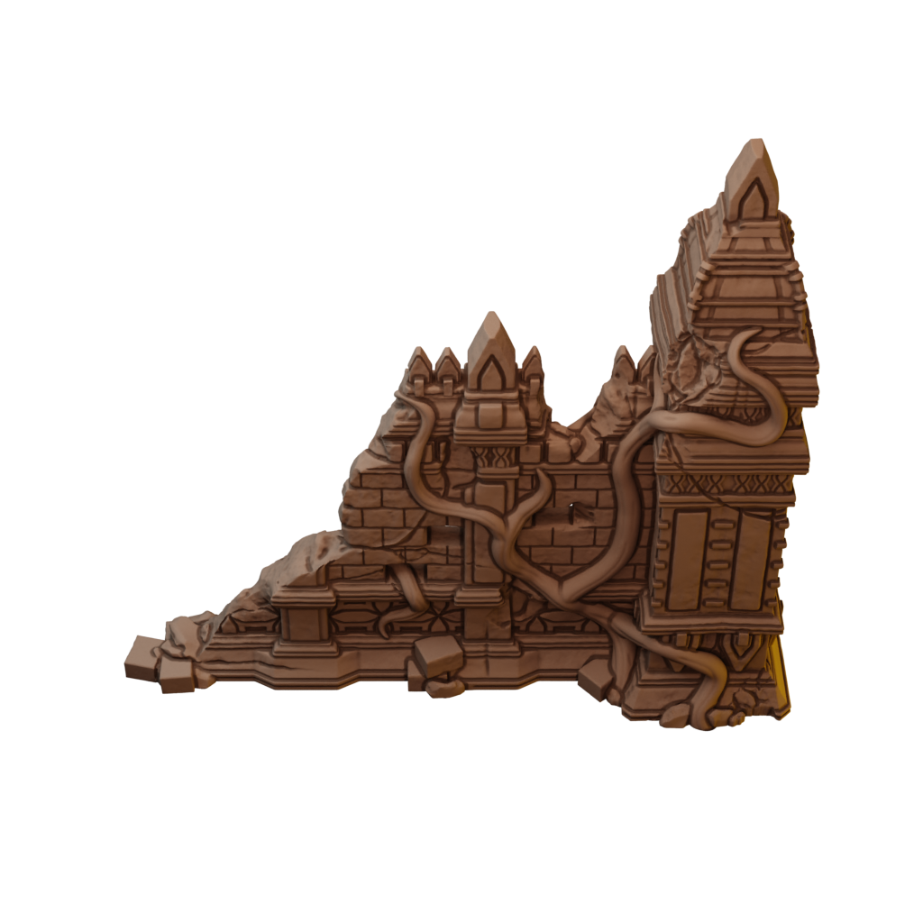 Complete Set Of Jungle Stone Temple Ruins (STL)