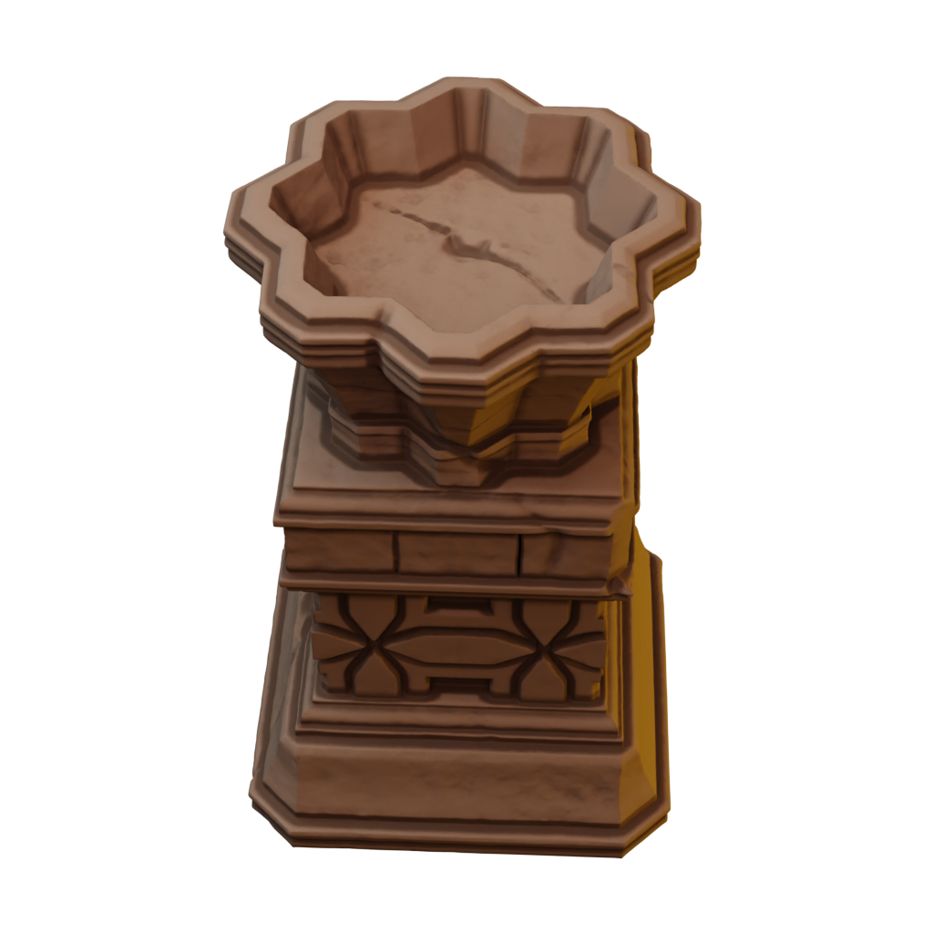 Set of Ancient Stone Scatter Terrain in Jungle Temple Ruins (STL)