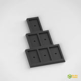 25x50mm to 30x60mm square base lance Movement Tray Converter