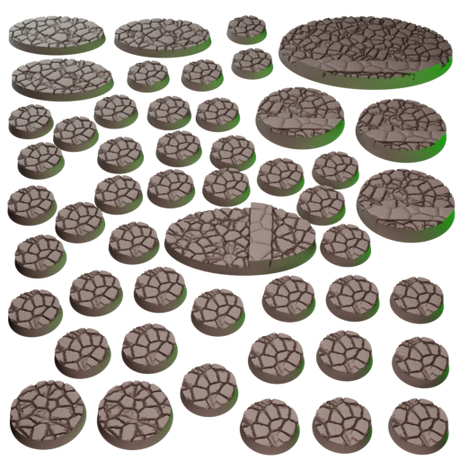 Skaventide Bases - Resin Base Set for Skaven (Age of Sigmar Skaventide Starter Box Set)