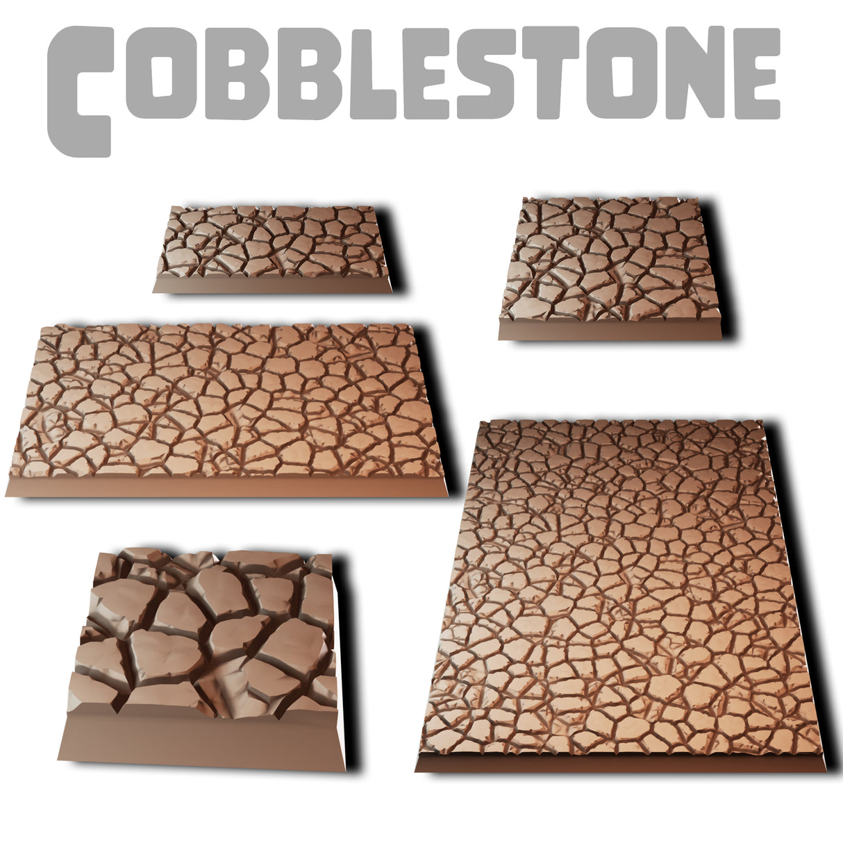 Cobblestone Square Base Full Collection (STLs)