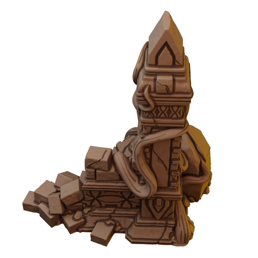 Complete Set Of Jungle Stone Temple Ruins (STL)