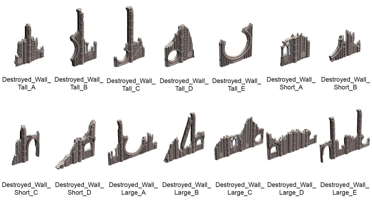 Ruins of Perdition - Complete Battlefield System (STL)
