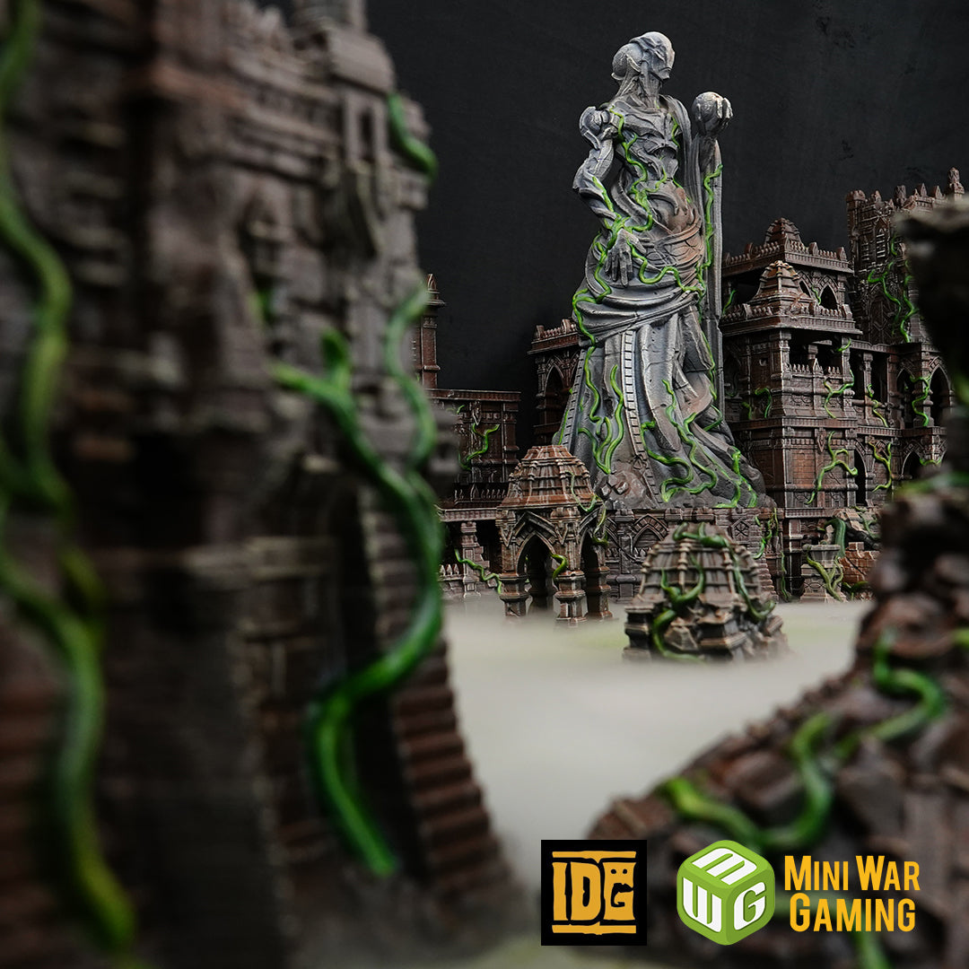Terrain Set Of Jungle Stone Temple Ruins for AoS | MiniWarGaming