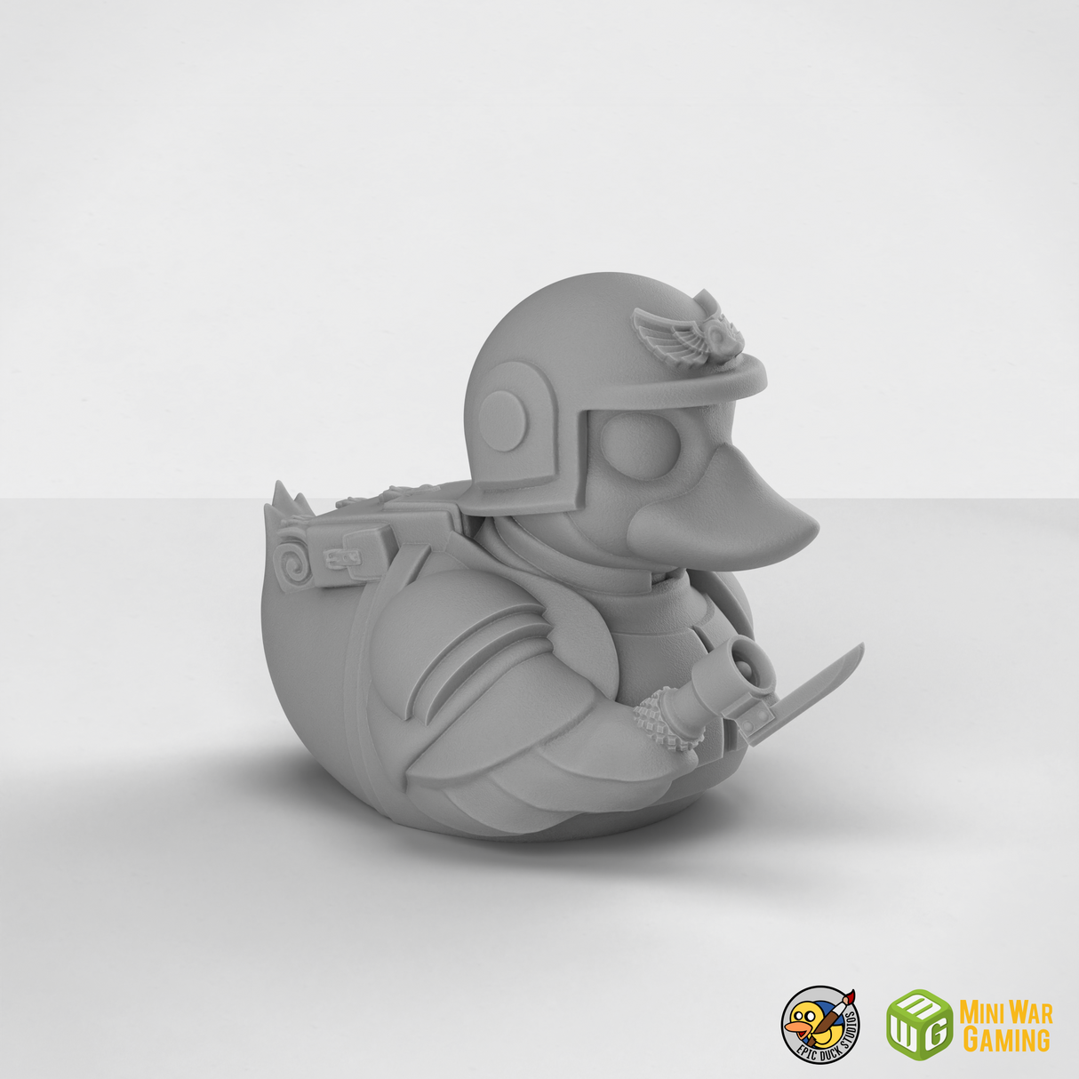 Oversized Scowling Imperial Grunt with Flashlight and Pack