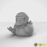 Oversized Scowling Imperial Grunt with Flashlight and Pack