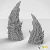 Giant Chitinous Alien Hive Spikes