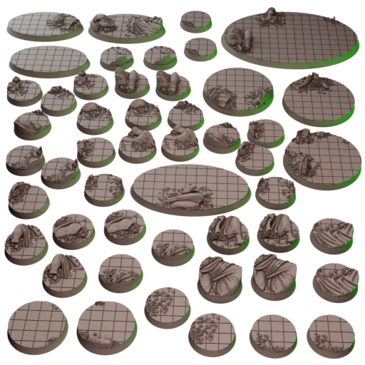 Skaventide Bases - Resin Base Set for Skaven (Age of Sigmar Skaventide Starter Box Set)