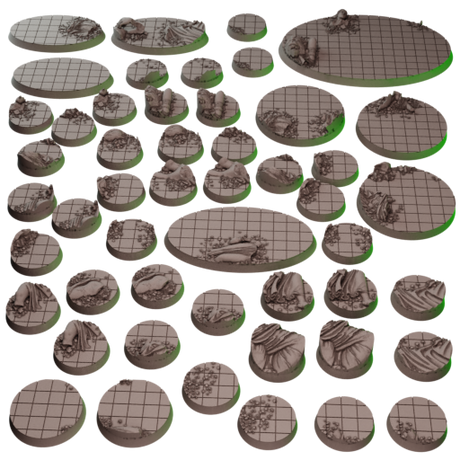 Skaventide Bases - Resin Base Set for Skaven (Age of Sigmar Skaventide Starter Box Set)