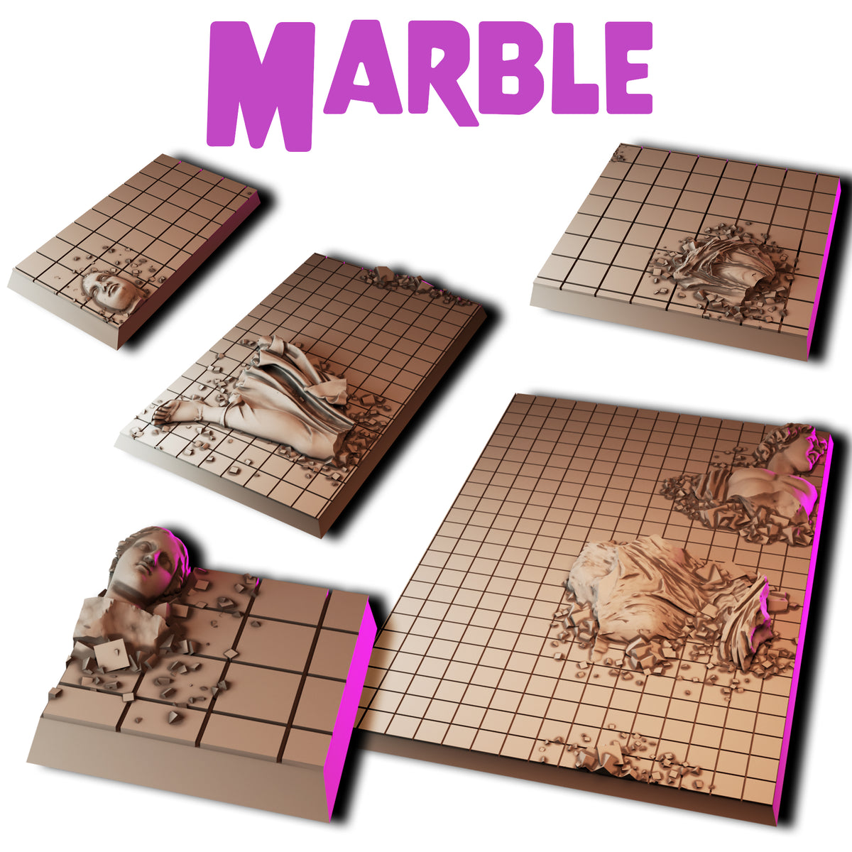 Marble Square Bases | MiniWarGaming – The MiniWarGaming Forge