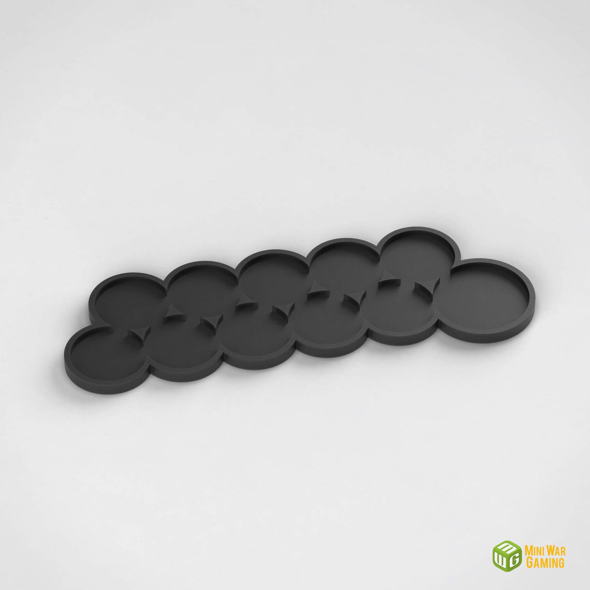 Round Movement Tray - 10x 25mm Slots + Leader Position