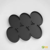 Oval Movement Tray - 6x 25mm Bases (Optional Magnet Slots)