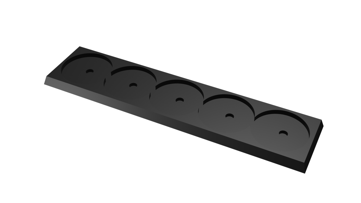 32mm round to 30mm square base 5x1 Movement Tray Converter