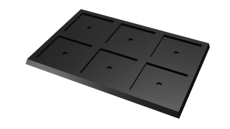 40mm to 50mm square base 3x2 Movement Tray Converter