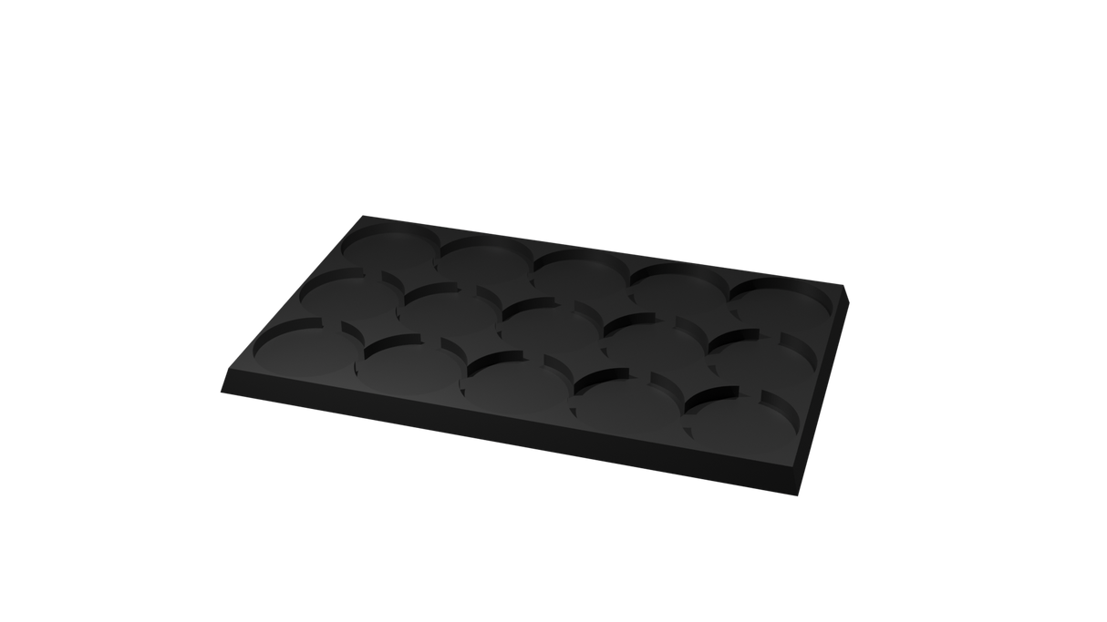 25mm round to 25mm square base 5x3 Movement Tray Converter