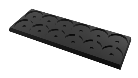 25mm round to 25mm square base 6x2 Movement Tray Converter