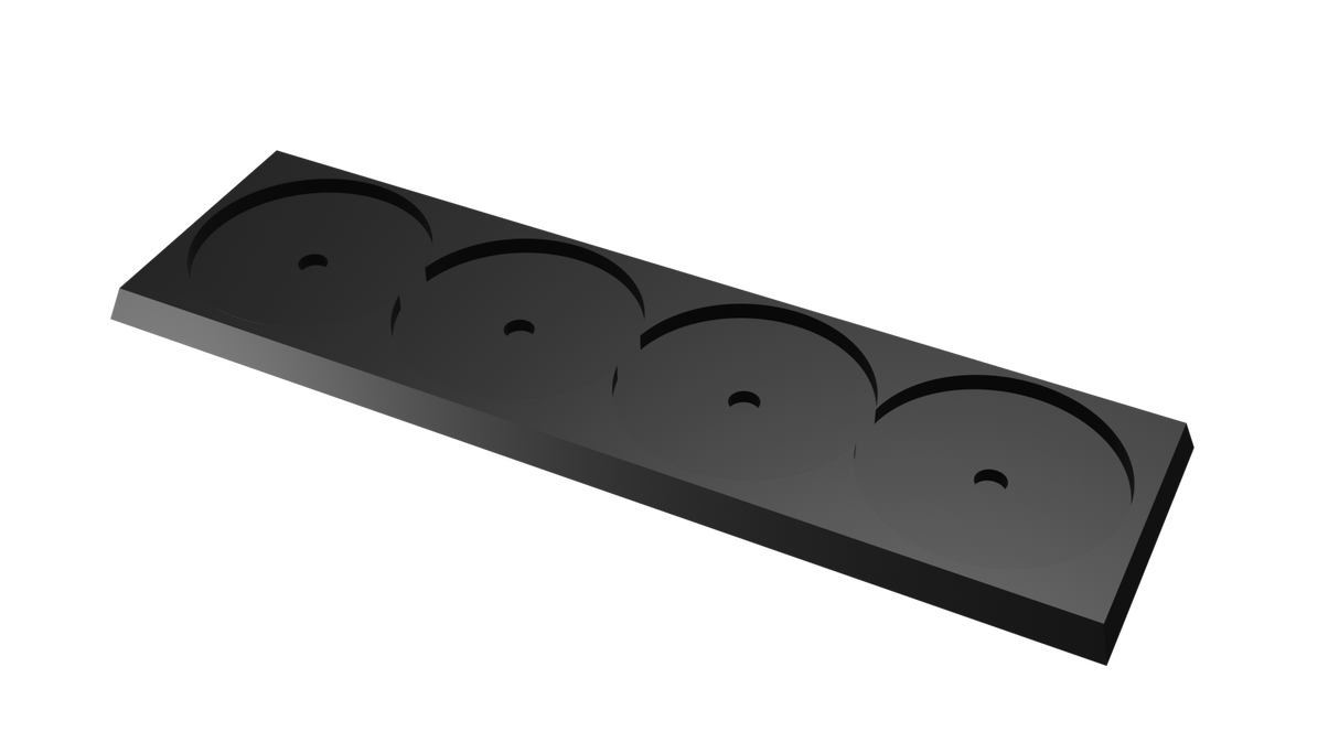 40mm round to 40mm square base 4x1 Movement Tray Converter