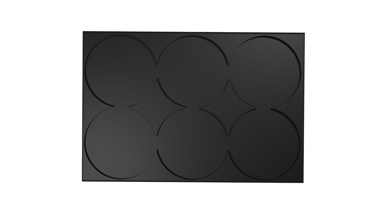 50mm round to 50mm square base 3x2 Movement Tray Converter