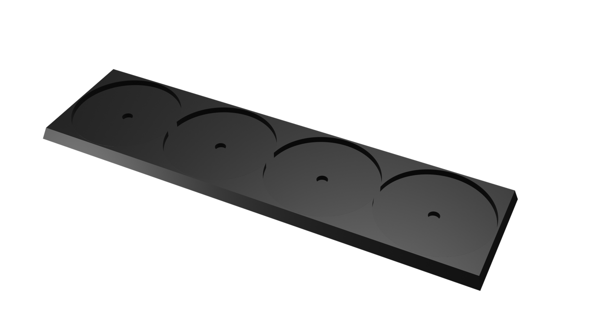 50mm round to 50mm square base 4x1 Movement Tray Converter