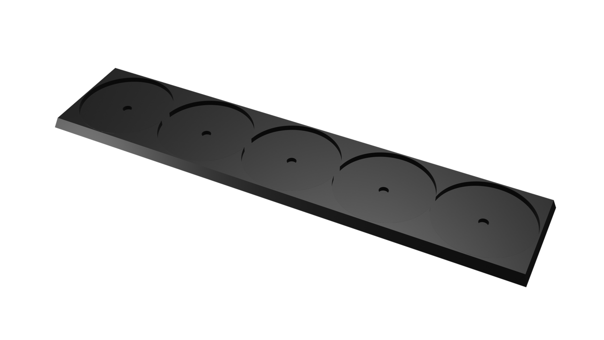 50mm round to 50mm square base 5x1 Movement Tray Converter