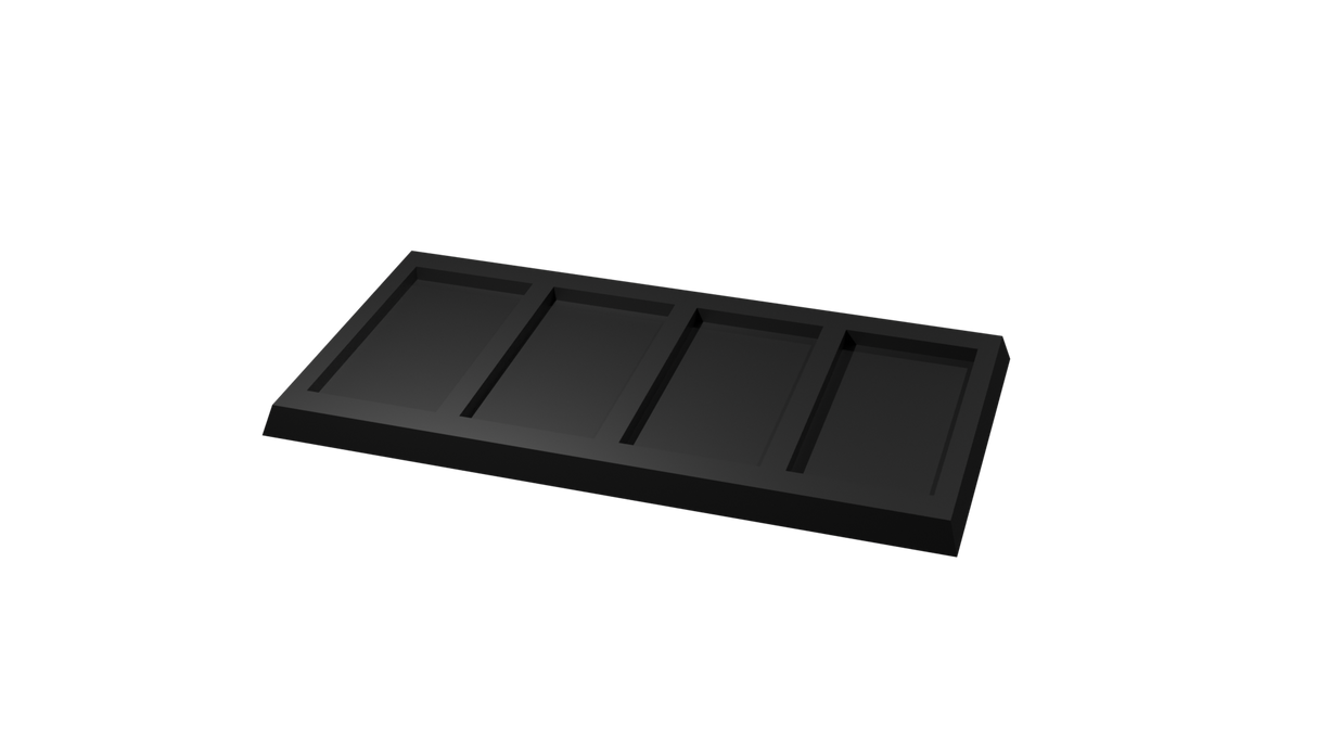 25x50mm square to 30x60mm square base 4x1 Movement Tray Converter