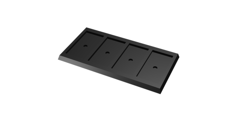 25x50mm square to 30x60mm square base 4x1 Movement Tray Converter