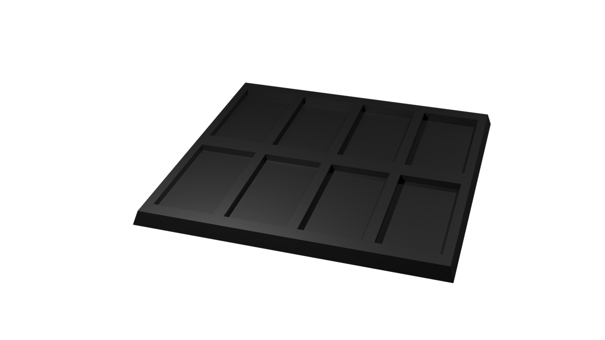 25x50mm square to 30x60mm square base 4x2 Movement Tray Converter