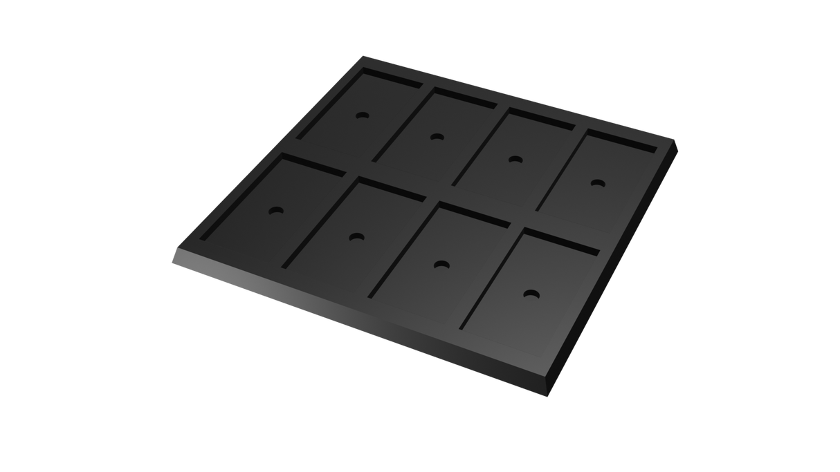 25x50mm square to 30x60mm square base 4x2 Movement Tray Converter