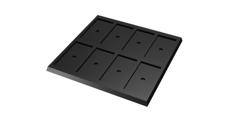 25x50mm square to 30x60mm square base 4x2 Movement Tray Converter