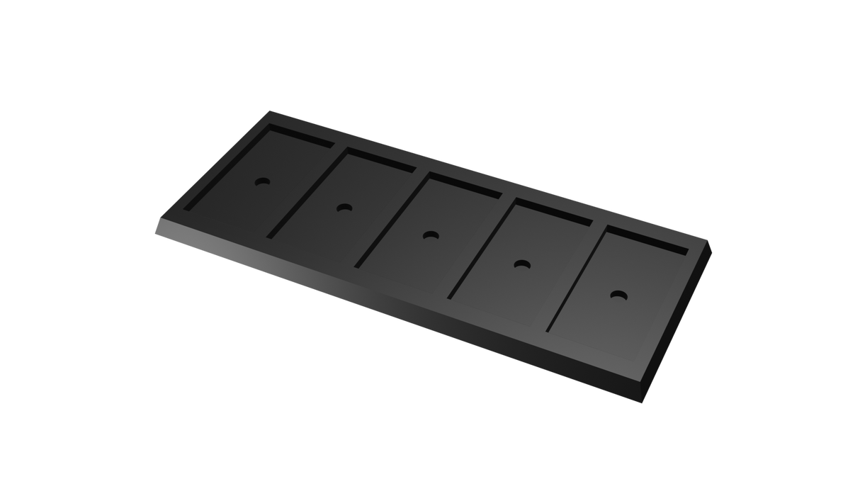 25x50mm to 30x60mm square base 5x1 Movement Tray Converter