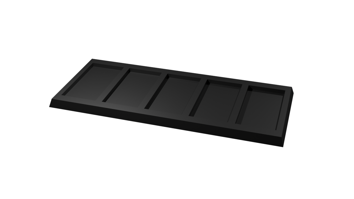 25x50mm to 30x60mm square base 5x1 Movement Tray Converter