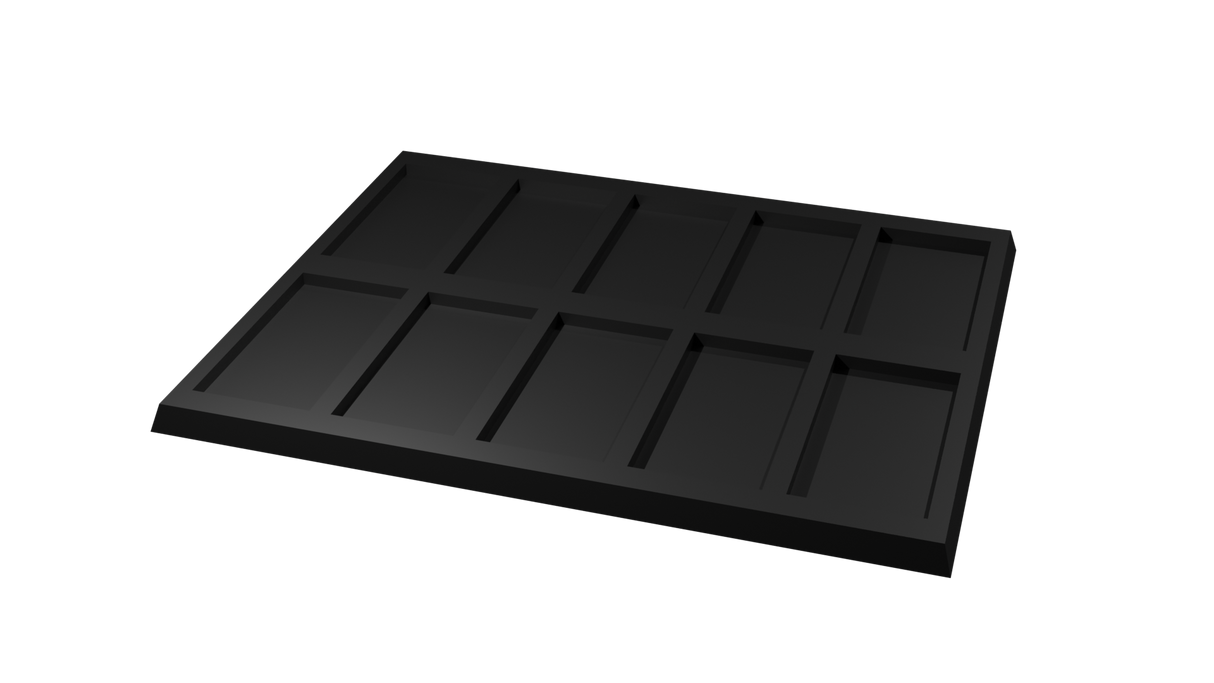 25x50mm to 30x60mm square base 5x2 Movement Tray Converter