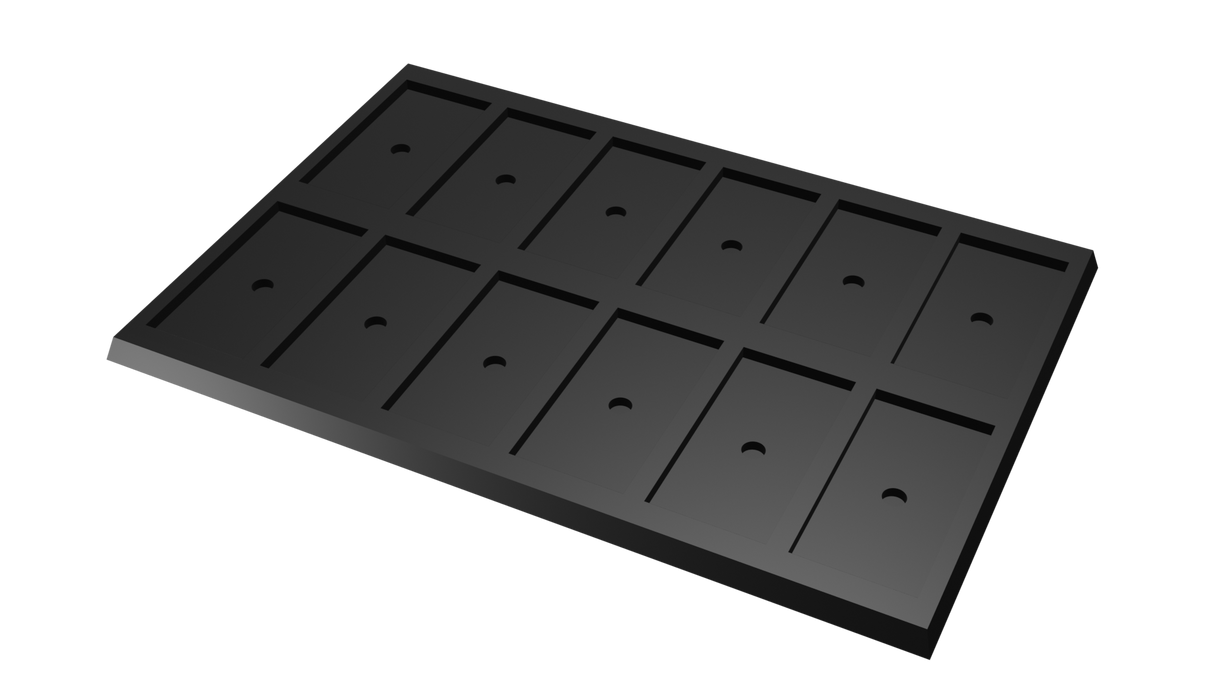 25x50mm to 30x60mm square base 6x2 Movement Tray Converter