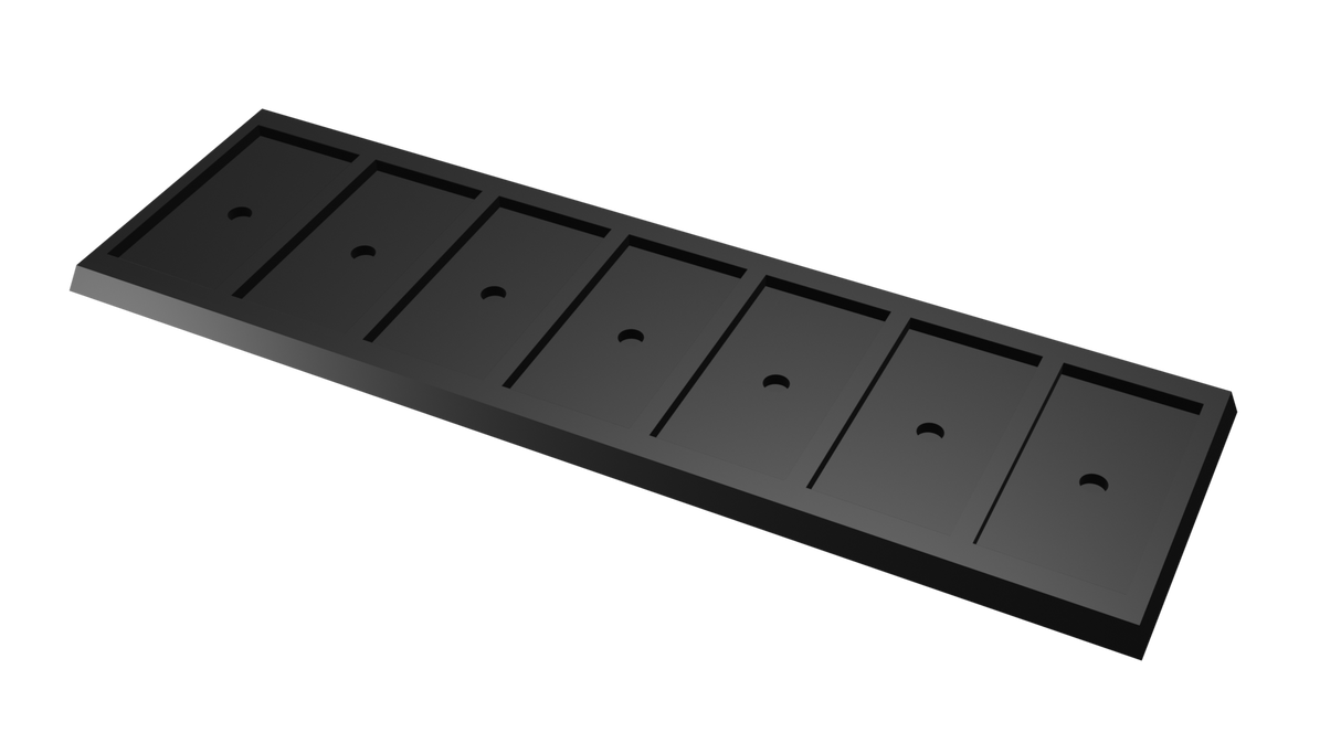 25x50mm to 30x60mm square base 7x1 Movement Tray Converter