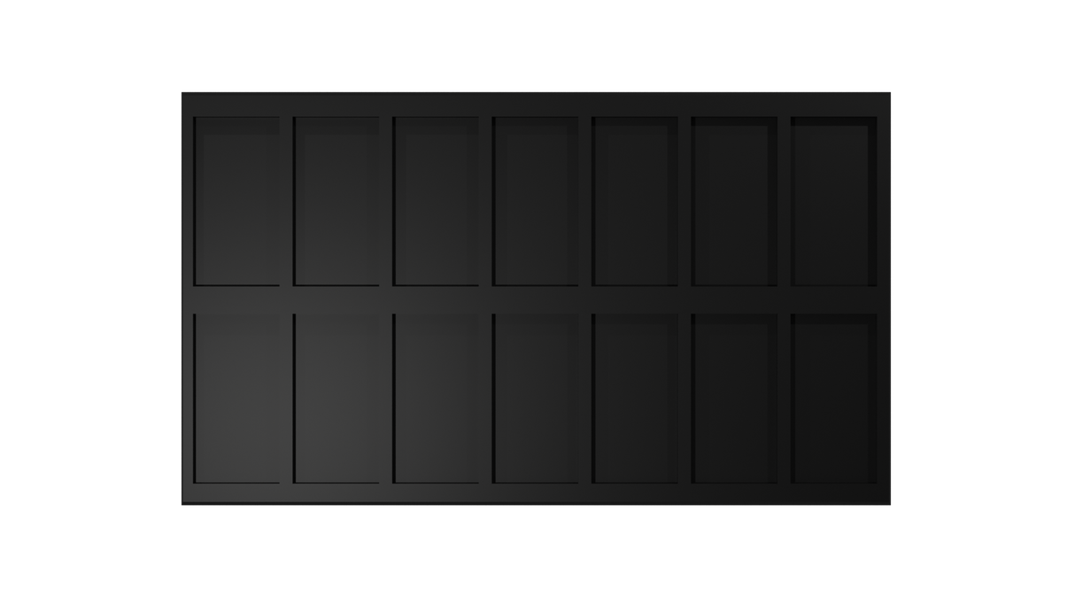 25x50mm to 30x60mm square base 7x2 Movement Tray Converter